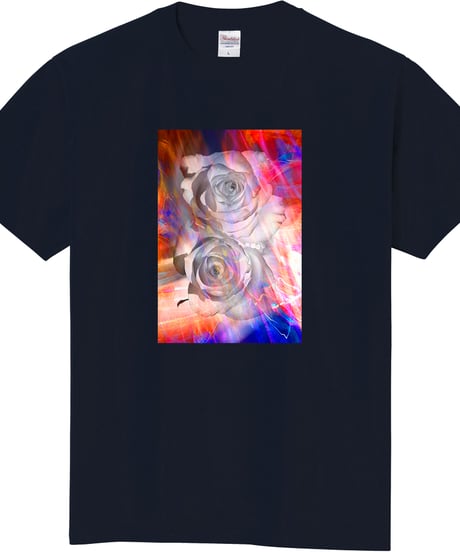 写真家・武内俊明・花のフォトグラフィックTシャツ　３ハイクオリティ