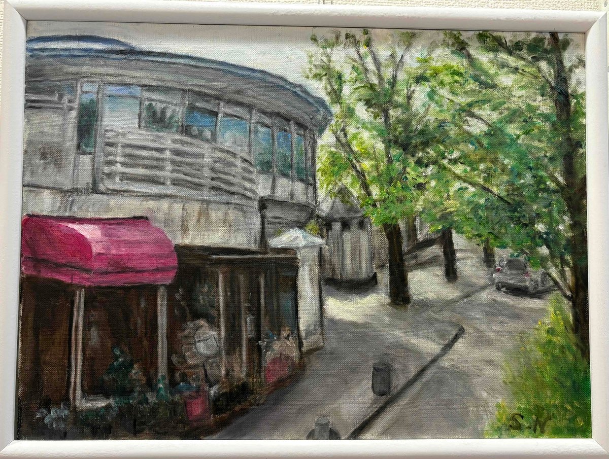 油絵 西村沙世子 「花屋Ⅱ」 F8 | nuancebeans