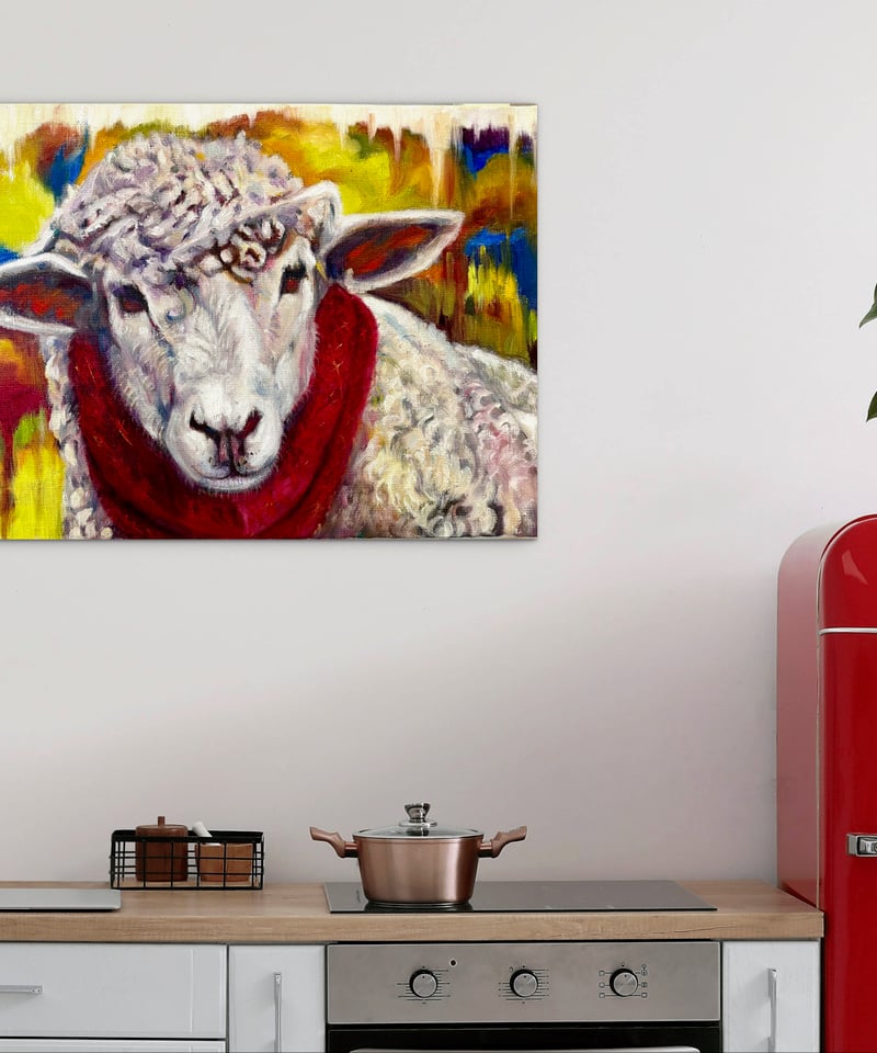 マフラー」 油彩 F4 | nuancebeans