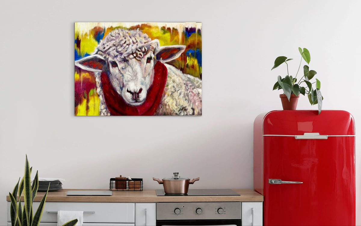 マフラー」 油彩 F4 | nuancebeans