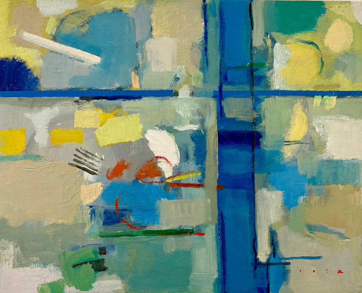 油絵抽象画 入江英三 | nuancebeans