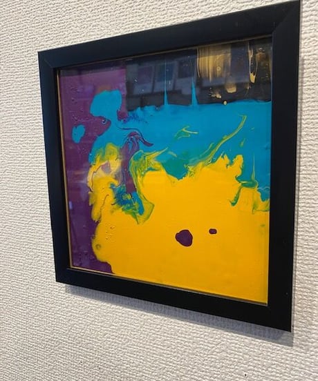 流し込み抽象アート４　　森田和昌