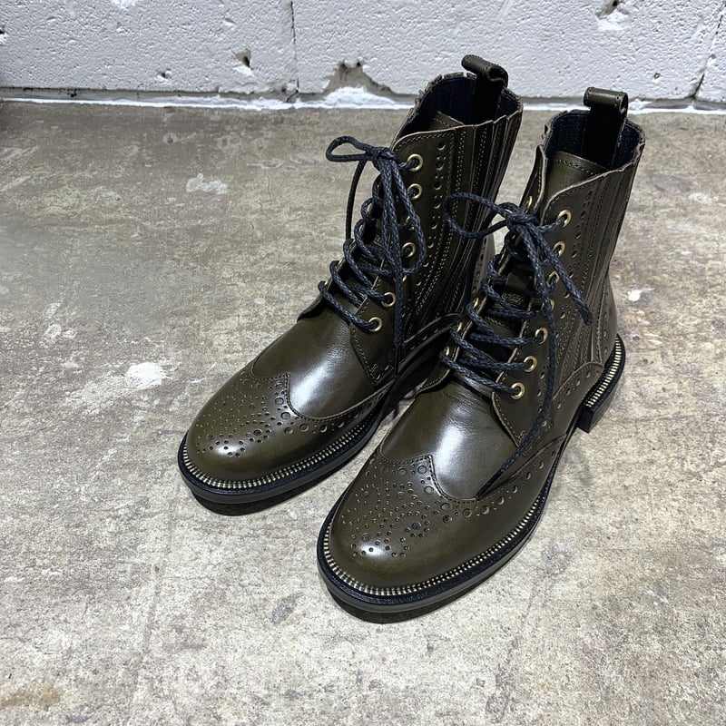 ピアッカセッテ ショートブーツ 美品】ph7+ ピアッカセッテ バック