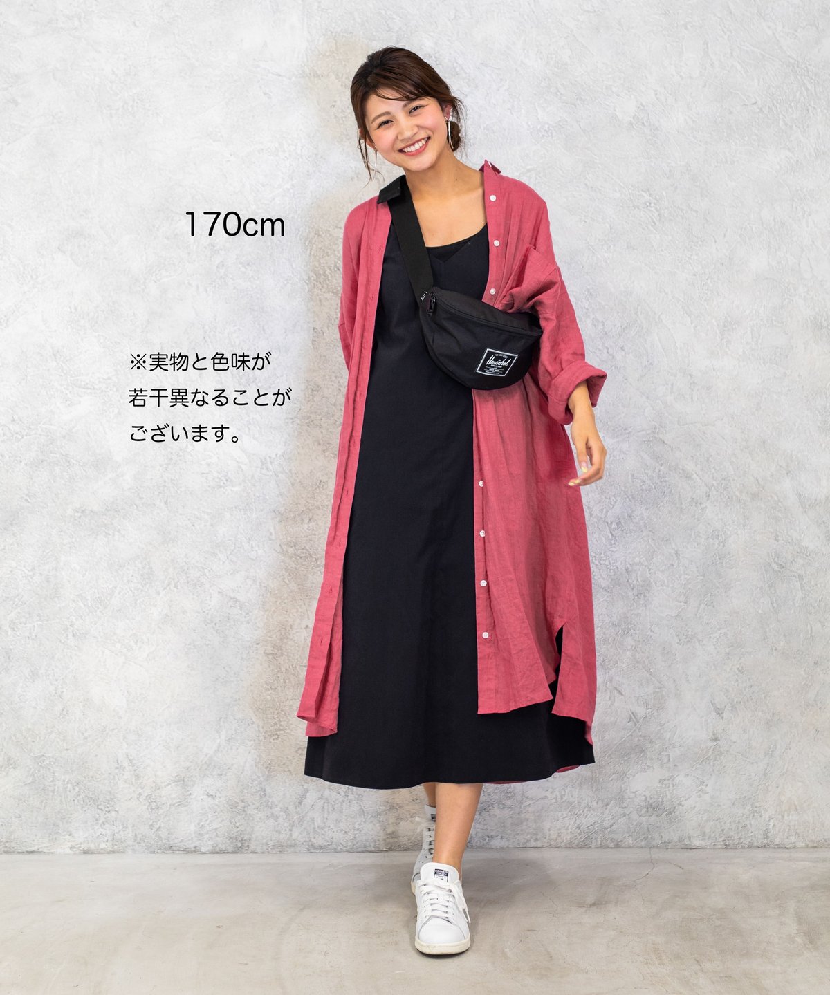 Lono piano リネン ロングシャツワンピースイタリア製 X4565