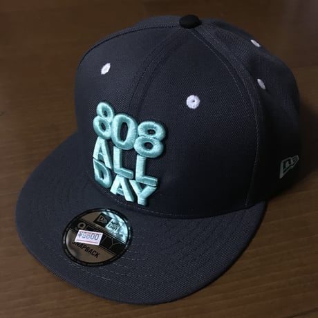 808ALLDAY "STACK" GRAY/TEAL HAT