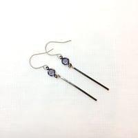 semikoboオリジナルピアス【05】〈パープルレイン〉