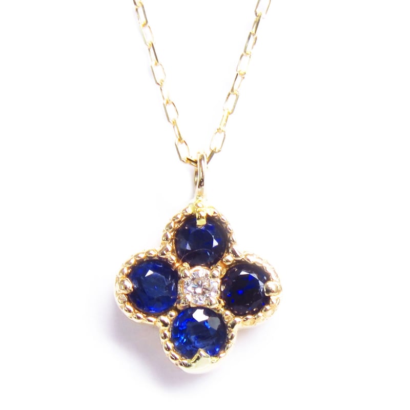 ジュエリーマキプラチナダイヤモンドサファイヤペンダントトップ ジュエリーマキ ネックレス サファイア 0.28ct ダイヤモンド