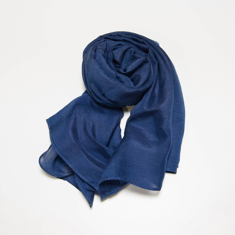 リネン&シルクストール 麻50%・絹50%|size M | THIRD BLUE KYOTO リネン&シルクストール 麻50%・絹50%|size M | THIRD BLUE KYOTO