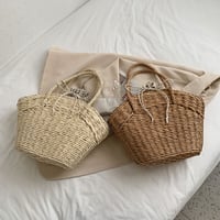 かごバッグ ハンドバッグ 夏 ドット 水玉 シンプル デート