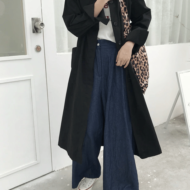 スプリングコート レディース マキシ丈 トレンチコート 薄手 ゆったり