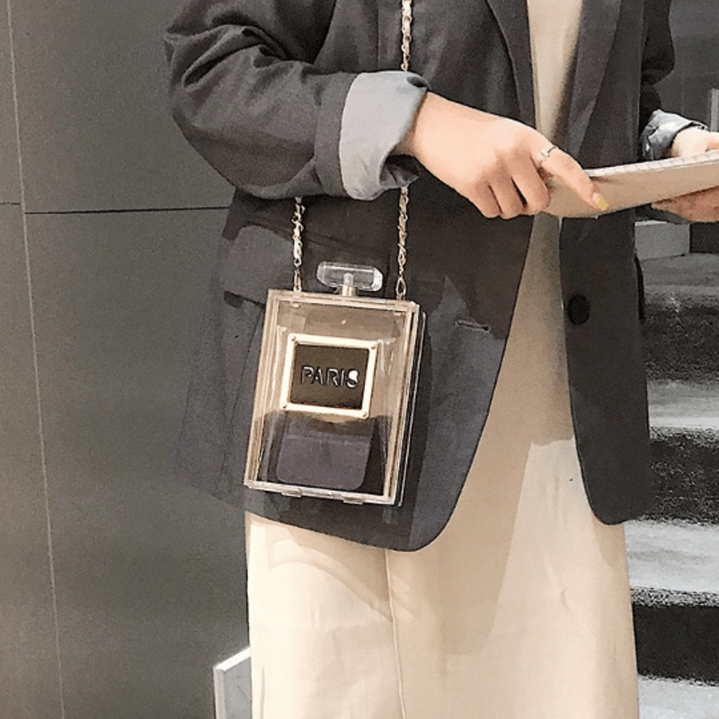 A.D.M.J パフューム 香水　ショルダーバッグ 香水 パフューム型 クリアボックスバッグ ショルダーバッグ