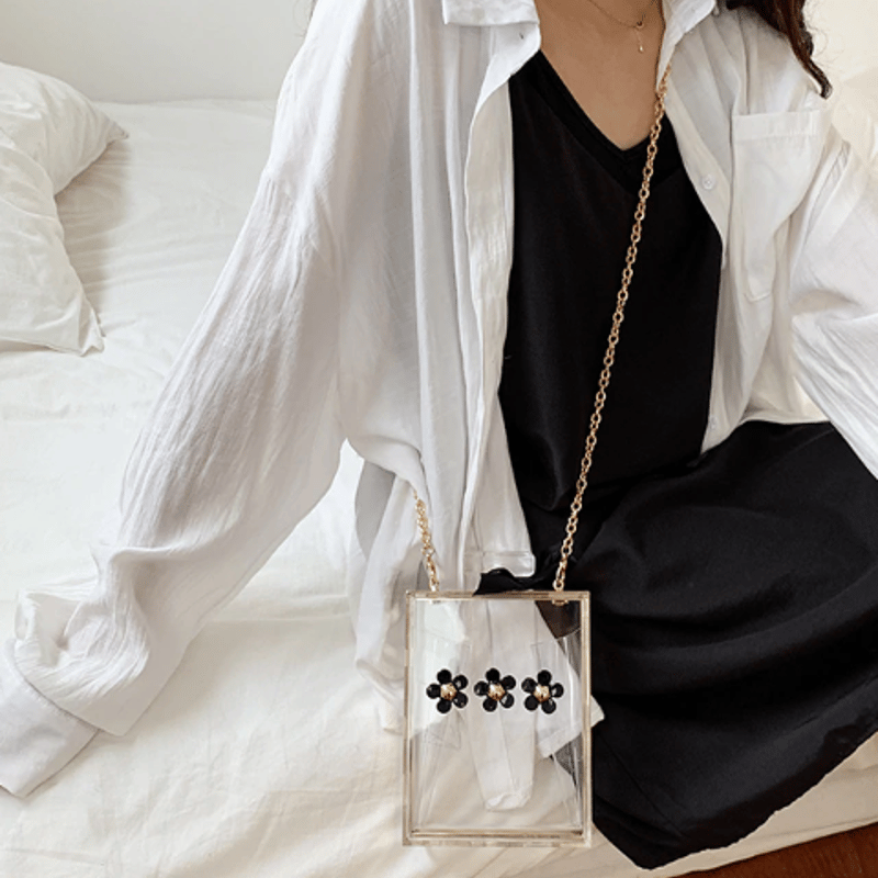 A.D.M.J パフューム 香水　ショルダーバッグ 香水 パフューム型 クリアボックスバッグ ショルダーバッグ