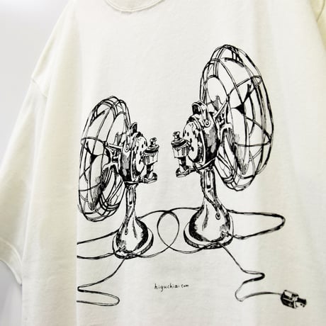 扇風機Tシャツ／Natural／XXL