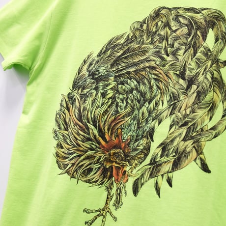にわとりTシャツ／Lime green
