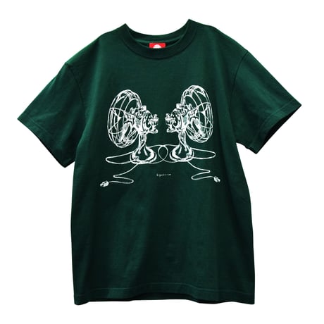 扇風機Tシャツ／Green／オリジナルタグ付
