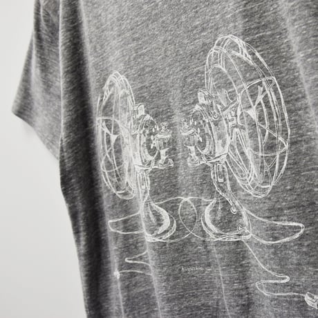 扇風機Tシャツ／Gray