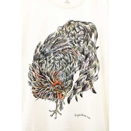 にわとりTシャツ／Ivory