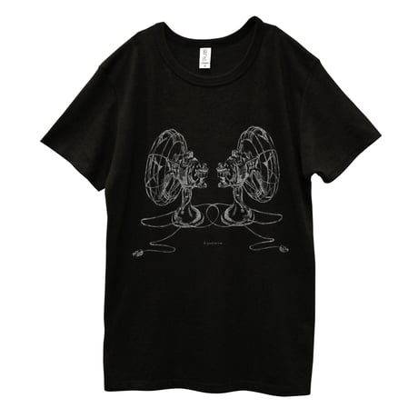 扇風機Tシャツ／Black