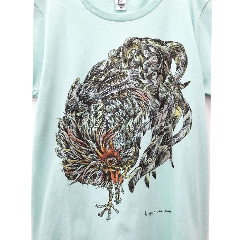 にわとり様 にわとりTシャツ／Light blue | HIGUCHIAI SHOP
