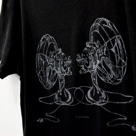 扇風機Tシャツ／Black