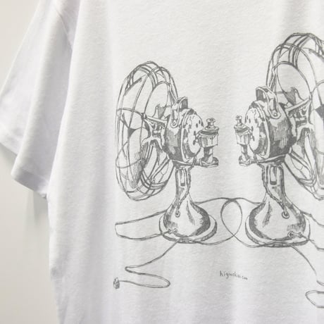 扇風機Tシャツ／White