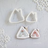 【クッキーカッター】ログハウス(大小2個セット)