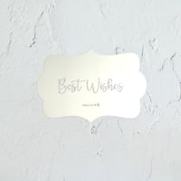 ステンレス製テンプレート／Best Wishes(プラーク型)
