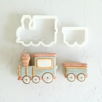 【クッキーカッター】機関車＆トロッコ(2個セット)