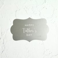 ステンレス製テンプレート／HAPPY Father's DAY