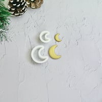 【クッキーカッター＆押し型】ミニ三日月(大小2個セット)