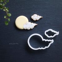 【クッキーカッター】月と流れ雲 (2個セット)