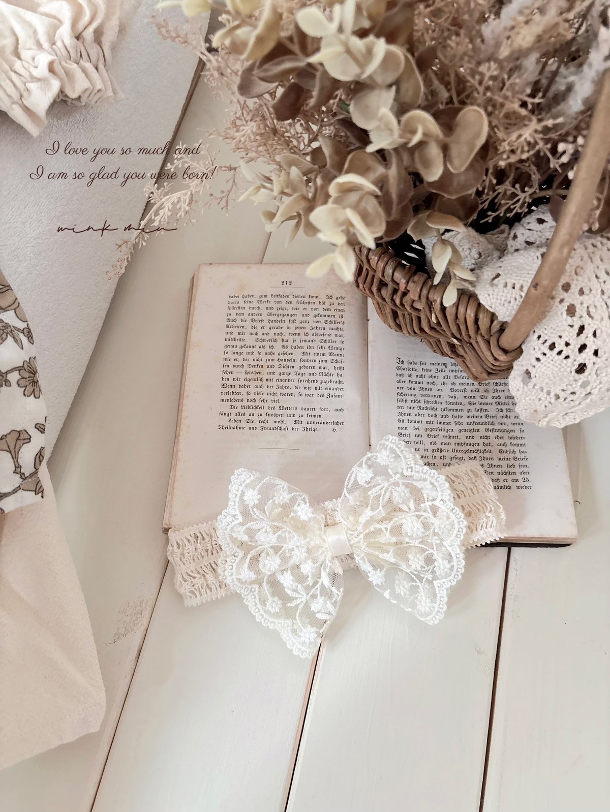 オーガンジーレースリボンターバン | wink miu