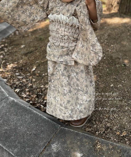 retro kids yukata (sick rose)