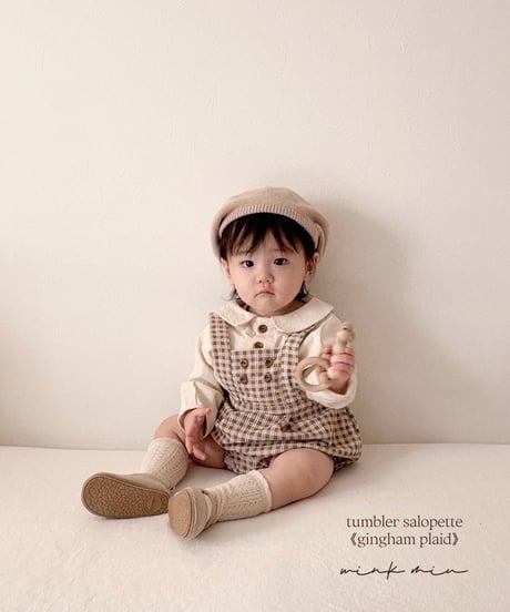 tumbler salopette《gingham plad》