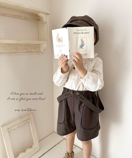 big pocket half pants《chocolate》
