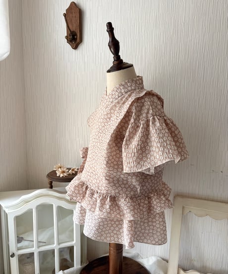 retro kids jinbei《petit flower》