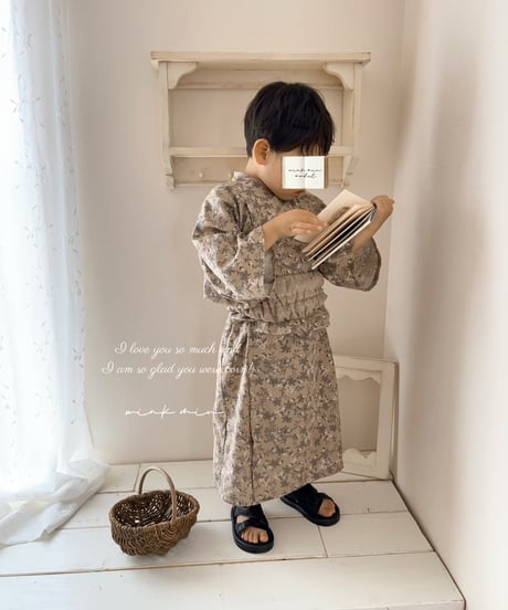 retro kids yukata (sick rose)