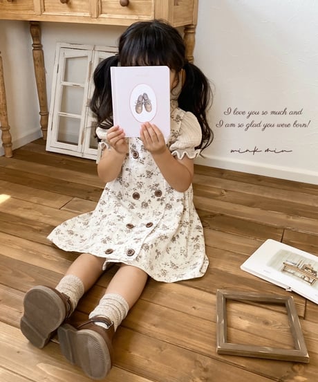 【ラスト販売】antique flower vest onepiece