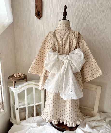 retro kids yukata《dia flower》
