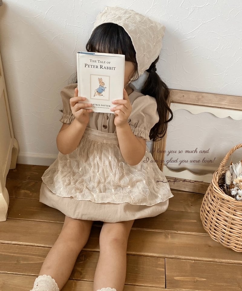 【c&m購入ページ】めいちゃんワンピース80cm/通常/ポンポン/バッグ chiffon cake apron balloon onepiece | wink miu
