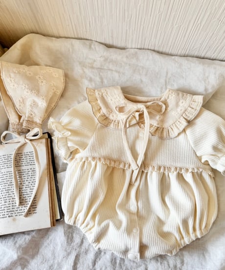 ceremony lib knit pumpkin rompers