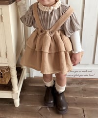 tiered bloomers salopette《pumpkin beige》