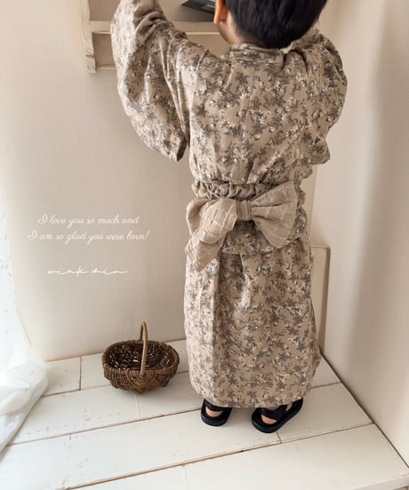 retro kids yukata (sick rose)