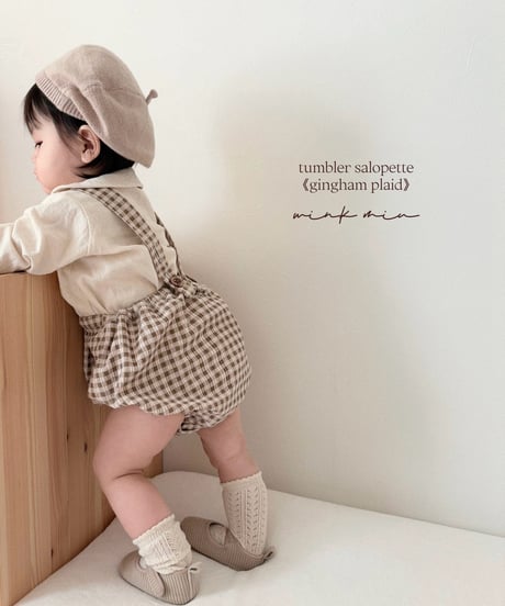 tumbler salopette《gingham plad》