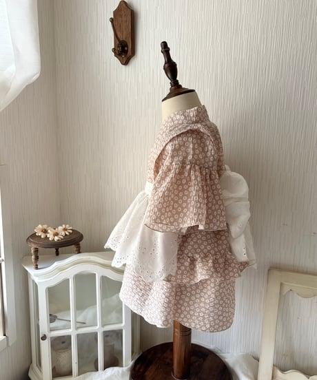 retro kids jinbei《petit flower》