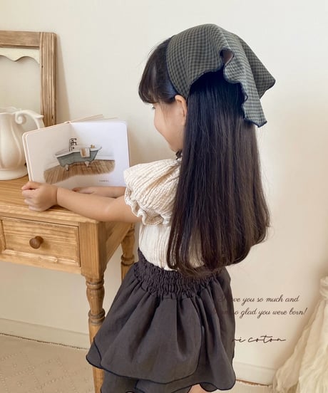 layered frill culotte《chocolate》