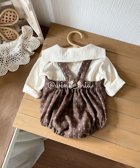 retro dot wool salopette