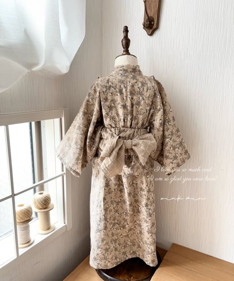 retro kids yukata (sick rose)