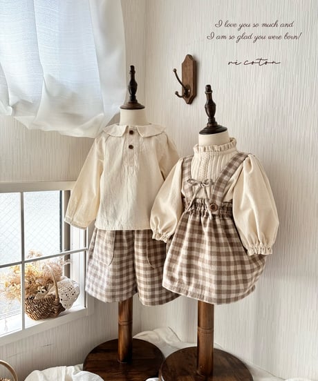 big pocket half pants《gingham plaid》