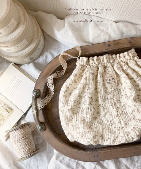 balloon pumpkin pants《french flower》